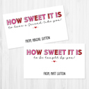  Personalized Valentine Gift Tags | Set of 30
