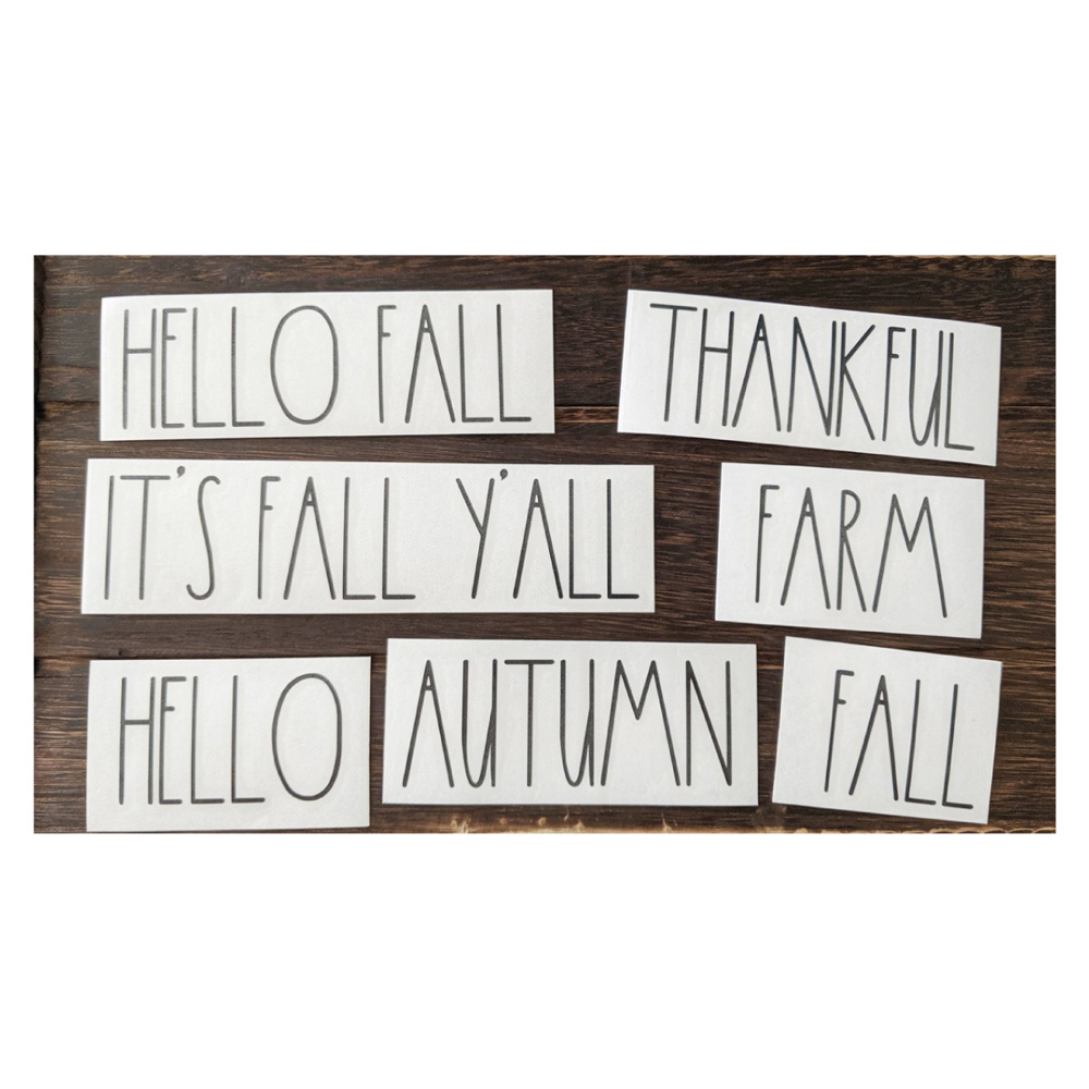 Fall Vinyl Decals | Set of 10