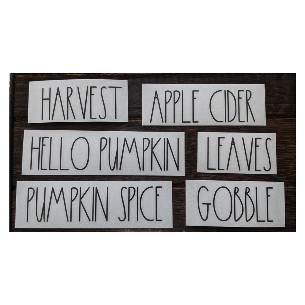 Fall Vinyl Decals | Set of 10