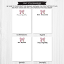  Personalized Pencil Bow Teacher Notepad