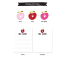  Personalized Teacher Notepad | Whimsical Apple