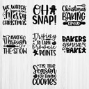  Holiday Heat Transfer Vinyl Decal | Set of 2