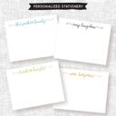  Personalized Stationery | Note Cards Swash Design