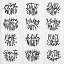  Christmas/Winter Vinyl Decals | Set of 4