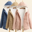  Kids Padded Hoodies Jacket with 2 flag pockets