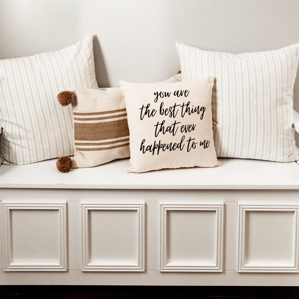 You are the Best Thing Throw Pillow, Wedding or Anniversary Gift for Wife