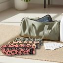  Leopard Print Fabric Resistance Bands – 3-Piece Non-Slip Workout Set