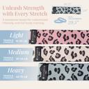  Leopard Print Fabric Resistance Bands – 3-Piece Non-Slip Workout Set