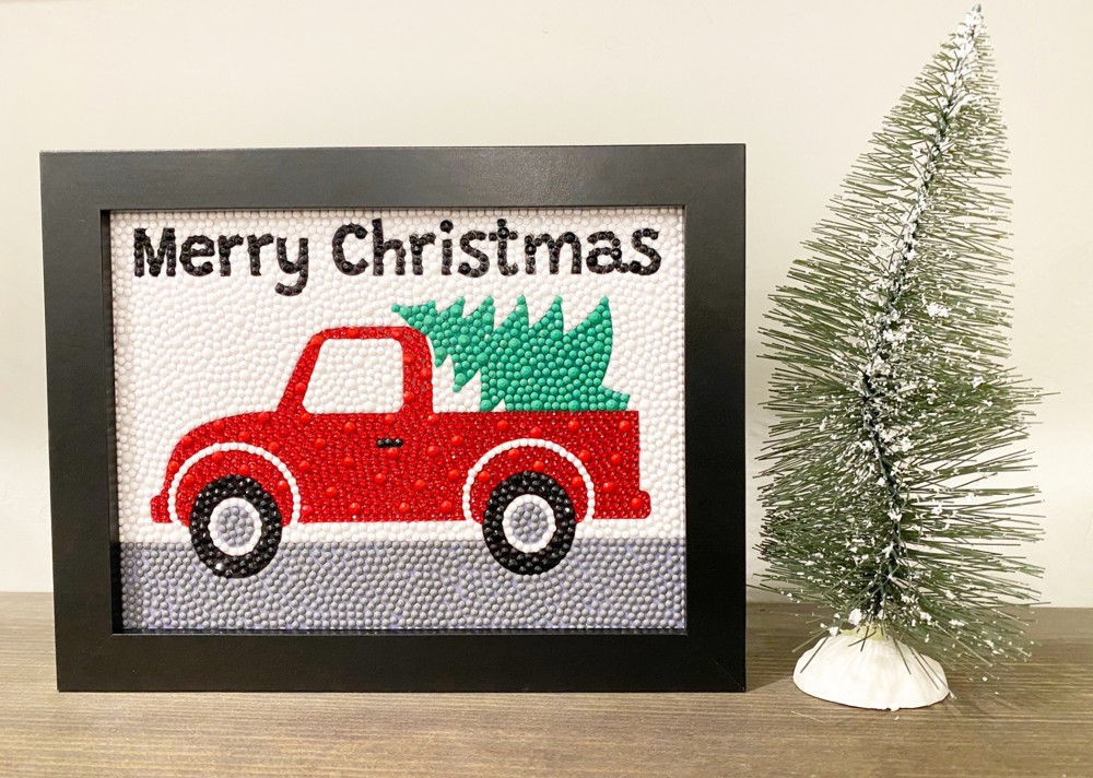 Christmas Truck Diamond Art Kit