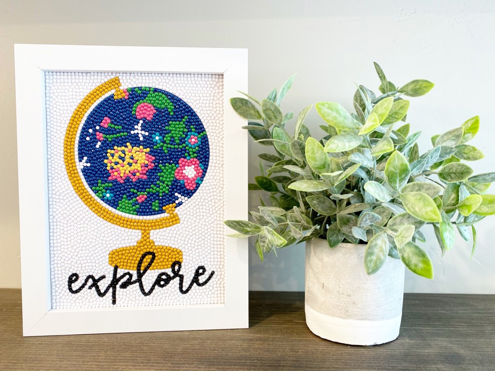 Explore Globe Diamond Art Kit