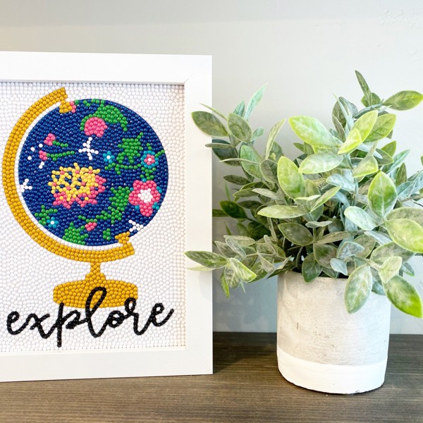 Explore Globe Diamond Art Kit