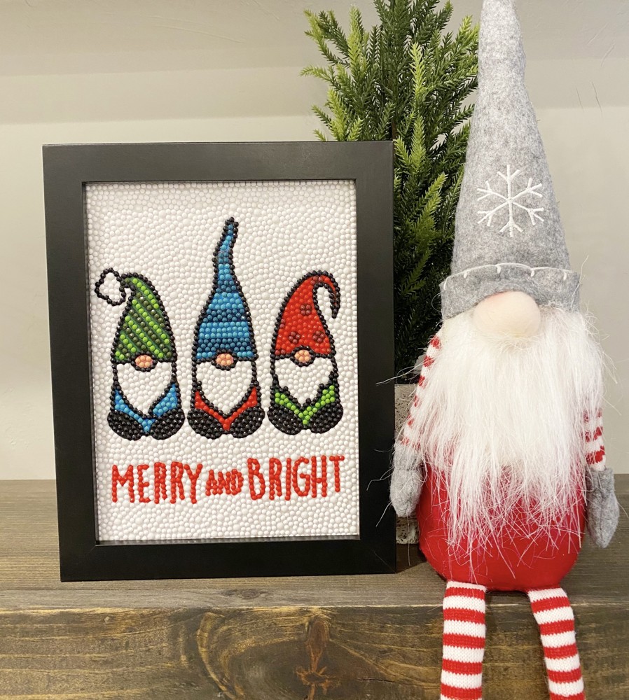 Merry & Bright Gnomes Diamond Art Kit