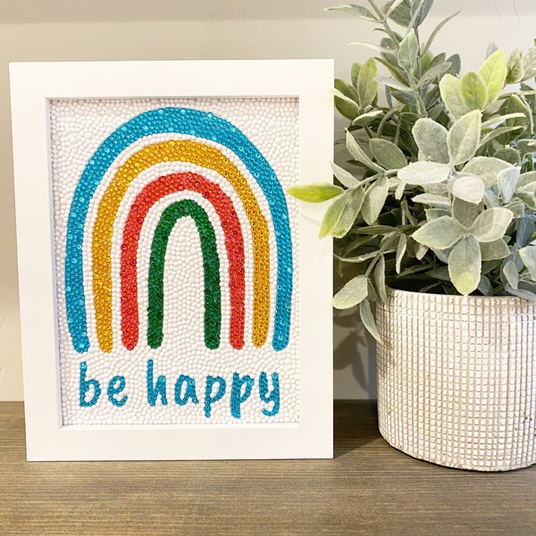 Be Happy Rainbow Diamond Art Kit