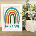  Be Happy Rainbow Diamond Art Kit