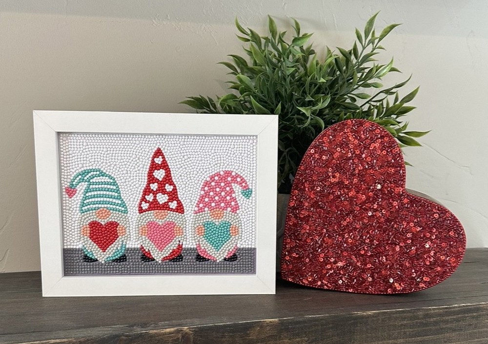 Valentine Gnomes Diamond Art Kit