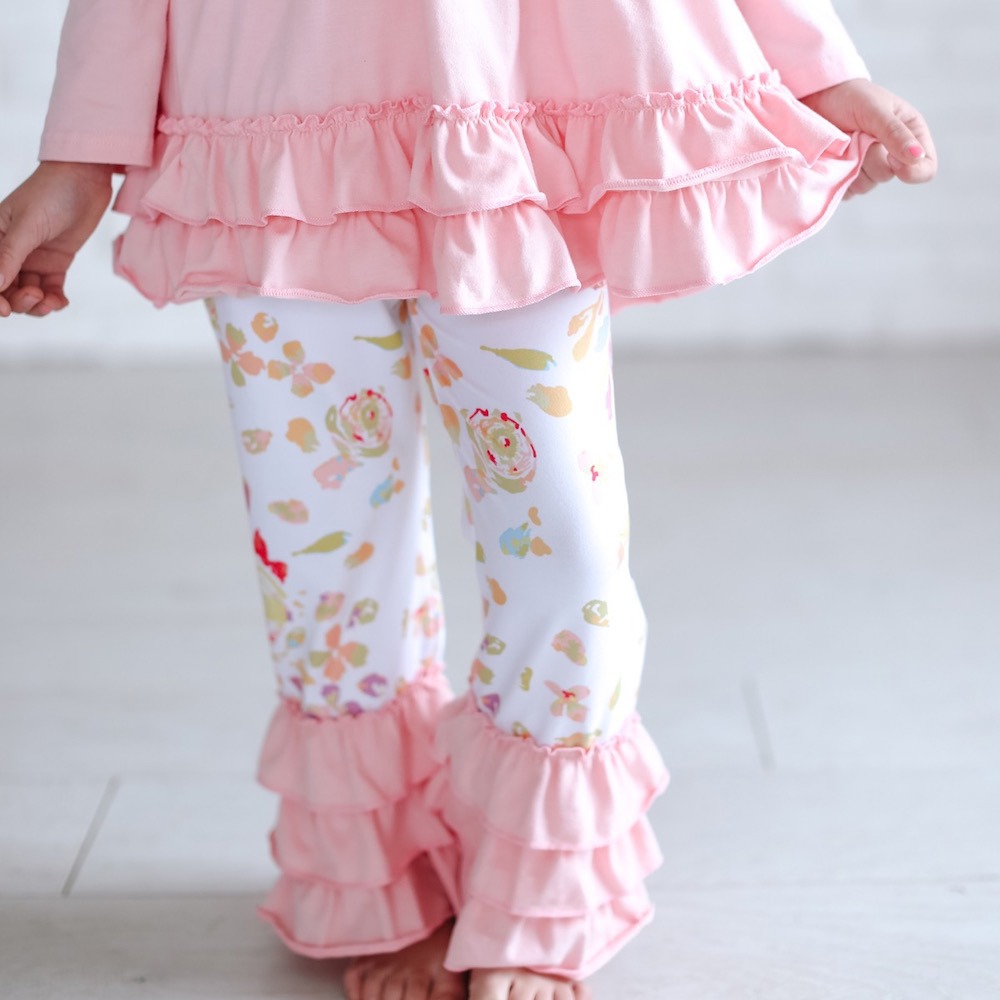 Pink Floral Pant Set