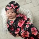  Black Rose Baby Gown