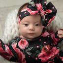  Black Rose Baby Gown