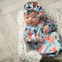  Coral Blue Baby Gown