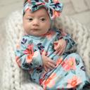  Coral Blue Baby Gown