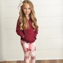  Pink Santa Hoodie Leggings Set