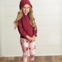  Pink Santa Hoodie Leggings Set