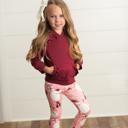  Pink Santa Hoodie Leggings Set