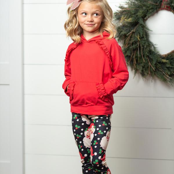 Santa Hoodie Leggings Set