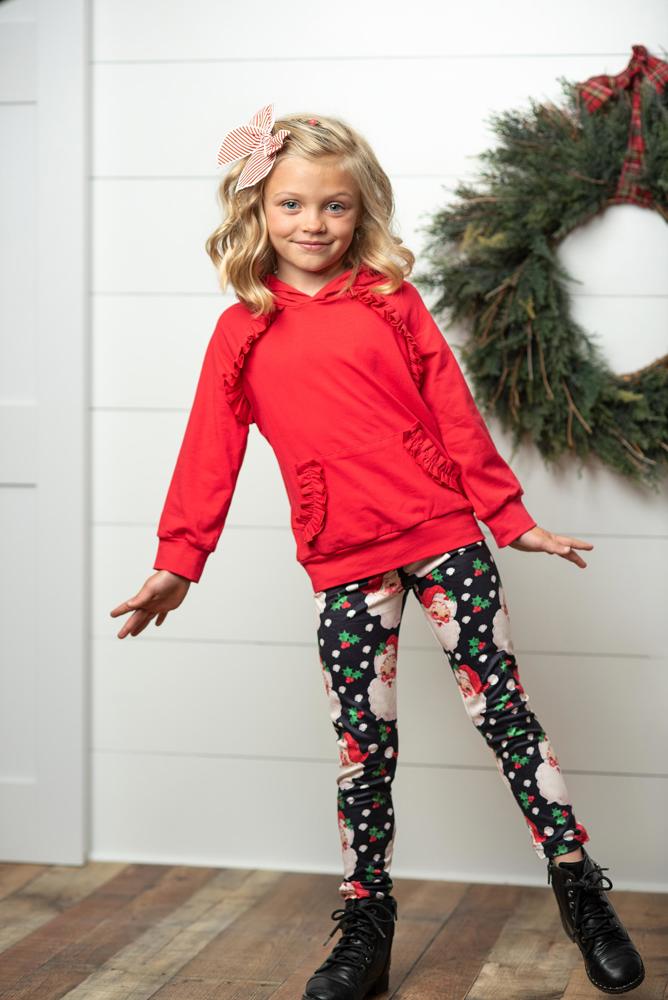 Santa Hoodie Leggings Set