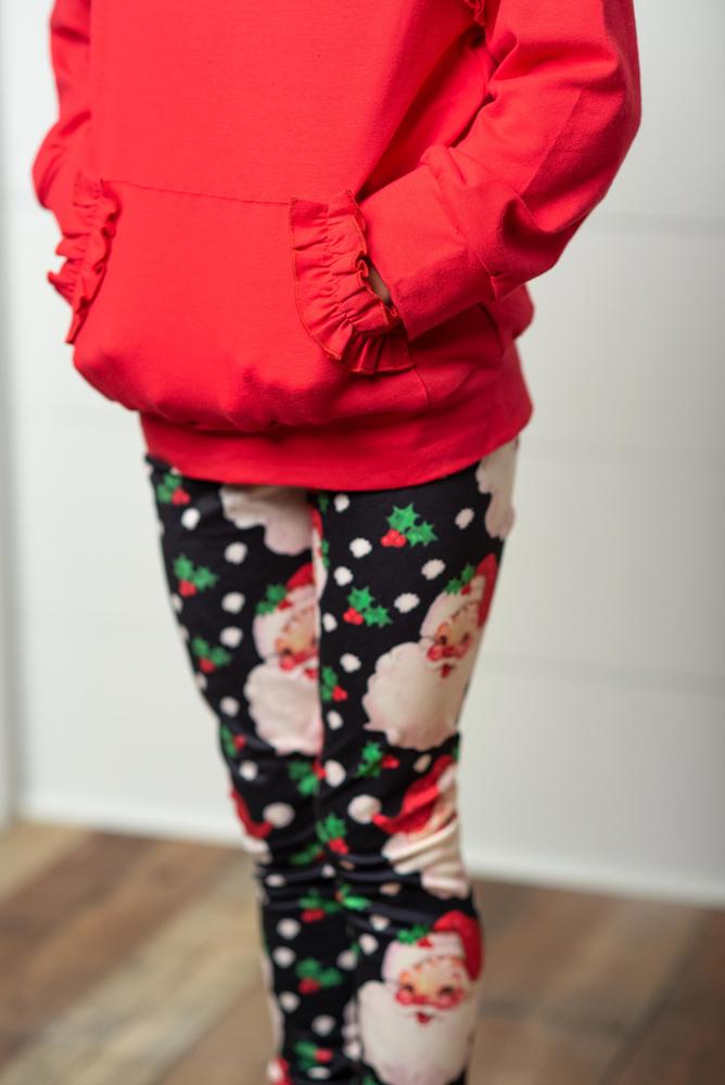 Santa Hoodie Leggings Set