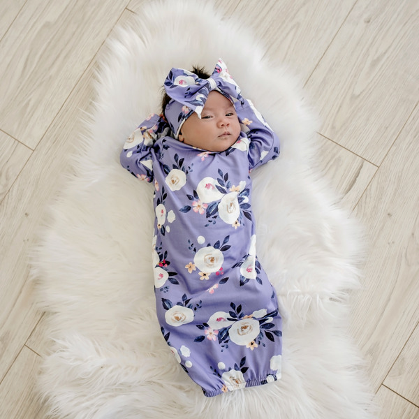 Lavender Baby Gown