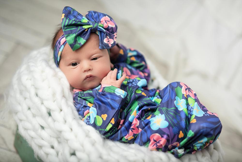 Pink Lavender Baby Gown