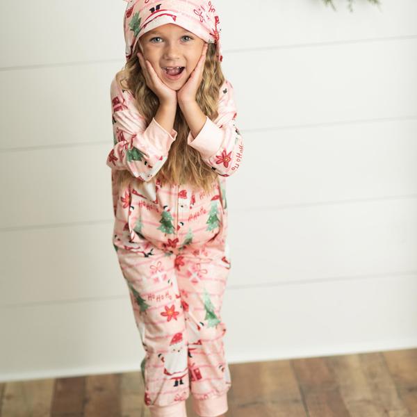 Santa Lounge Play Onesie Zip Set