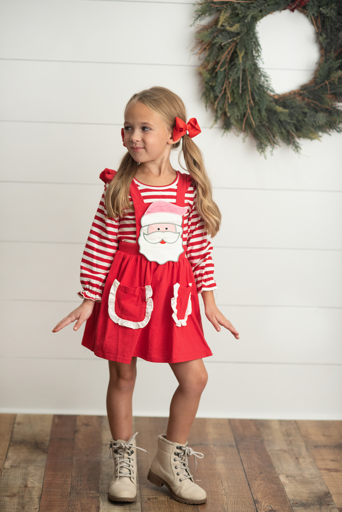 Santa Pinafore Set