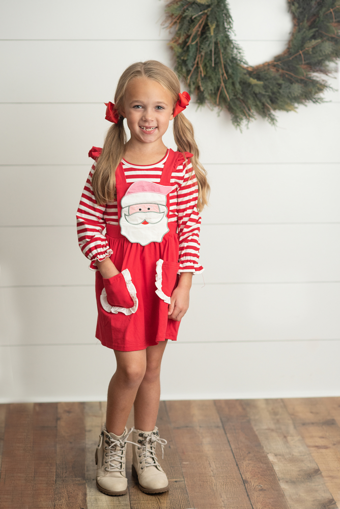 Santa Pinafore Set