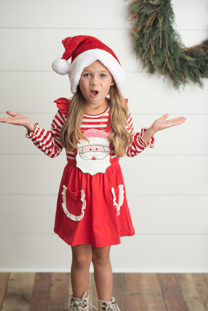 Santa Pinafore Set