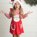  Santa Pinafore Set