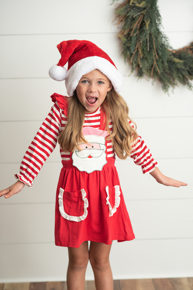 Santa Pinafore Set