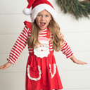  Santa Pinafore Set