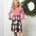  Santa Stripe Dress