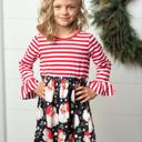  Santa Stripe Dress