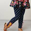  Navy 3 Tiered Pant Set