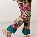  Teal Plum Floral Legging Set