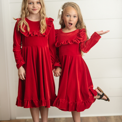Red Velvet Dress