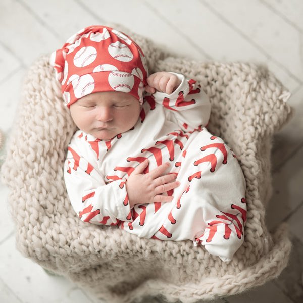 Baseball Baby Gown