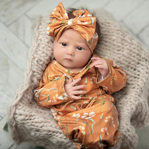 Botanical Baby Gown