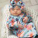  Coral Blue Baby Gown