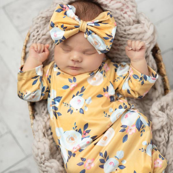 Mustard Baby Gown