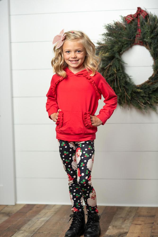 Santa Hoodie Leggings Set