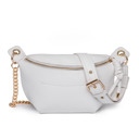 White Luxe Convertible Sling/Belt Bag | AILI'S CORNER